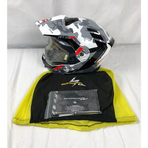 ScorpionEXO AT950 Motorcycle Modular Helmet White/Gray - Large, Dual Pane Shield